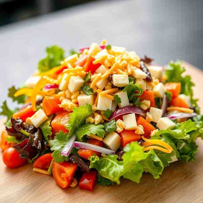 Craft a Cheesy Chopped Salad - Easy Recipe